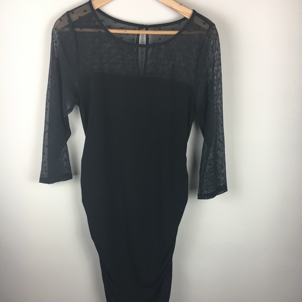 Motherhood Maternity Dress - Black - M